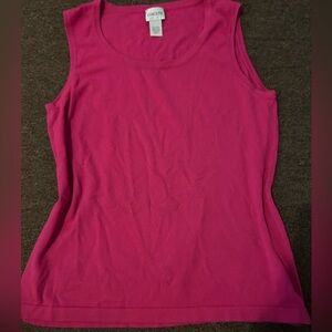 Chico's hot Pink magenta oversized Sleeveless Top